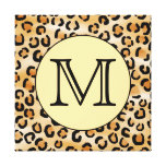 Modèle personnalisé d'empreinte de léopard de mono impressions sur toile