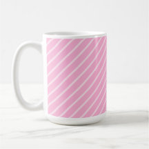 Modèle rayé diagonal rose de sucrerie tasse