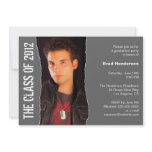 Modern 2012 Graduation Party Photo Invitation