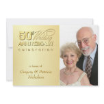 Modern 50th Anniversary Party - Photo Invitations