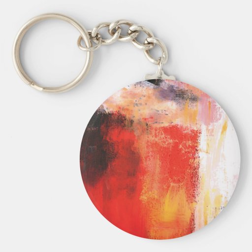 Modern Abstract Art - Minimalist Art Keychain