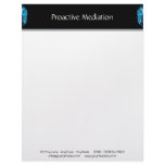 Modern Abstract Blue Hi Tech Customized Letterhead