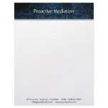 Modern Abstract Blue Lens Customized Letterhead