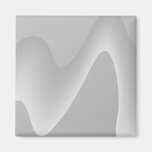 Modern Abstract Design in Light Grey. Fridge Magnets