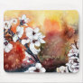 modern abstract flower asian oriental art painting mousepad