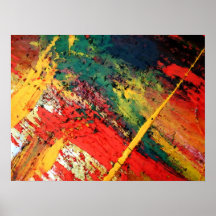 Modern Abstract Painting Art Poster