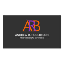 Modern and Elegant Monogram Business Cards