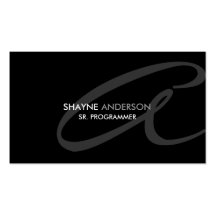 Modern and Elegant Monogram Business Cards