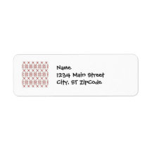 Modern and Fun Candy Cane Swirl Pattern Labels