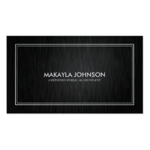 Modern and Minimal Certified Accountant Business Card
