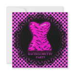 MODERN APINK POLKA DOT BACHELORETTE PARTY INVITE