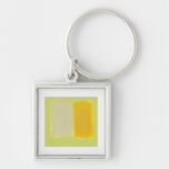 Modern art minimalist painting sunny warm colourfu keychain