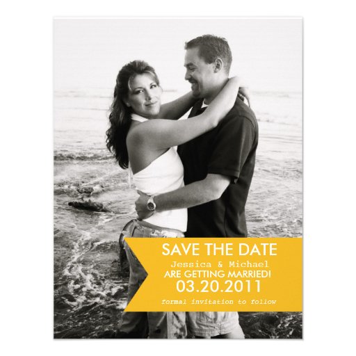Modern Banner Save the Date Announcements