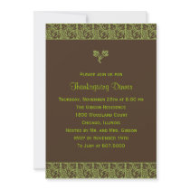 Modern Batik Thanksgiving/Holiday Party Invitation