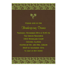 Modern Batik Thanksgiving/Holiday Party Invitation
