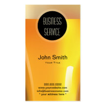 Modern Beer Bottle Liquid Store Business Card