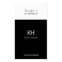 Modern Black and White Business Cards