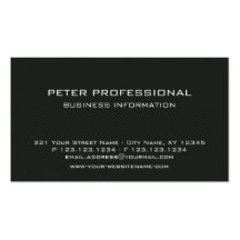 Modern Black Grey Carbon Fibre Photo Business Card