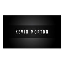Modern black grey elegant stylish professional business cards