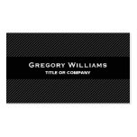 Modern black grey masculine professional business cards