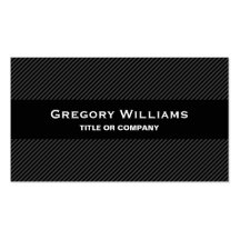 Modern black grey masculine professional business cards