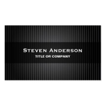 Modern black grey stripes elegant stylish dark business card template