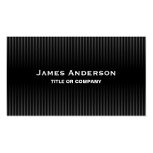 Modern black grey stripes elegant stylish dark business card template