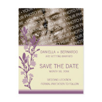Modern Blossom Save The Date Postcard