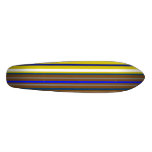Modern blue brown and white stripes skate decks