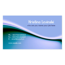 modern blue business card