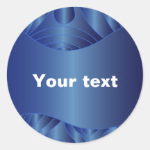 Modern Blue Design Stickers