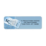 Modern Blue Optometrist Labels