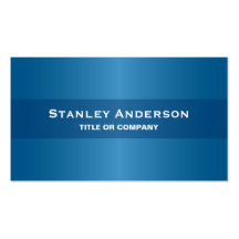 Modern blue stylish dark professional generic business card