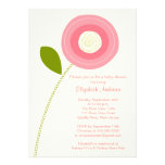 Modern Bold Bloom Flower Baby Shower Invitations