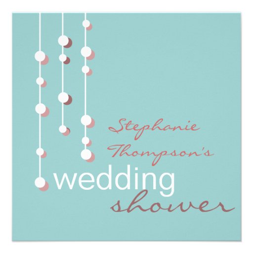 Modern Bride Wedding Shower Invitation