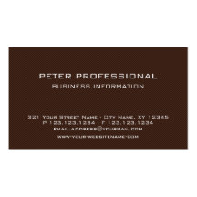 Modern Brown Carbon Fibre Photo Business Card