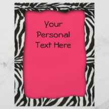 Modern burning zebra print flyer