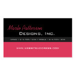 Modern Business Card :: Black & Tomato Puree