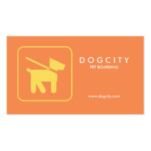 Modern Business Card | Pet Boarding, Dog Walker.