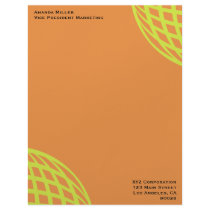 Modern business yellow orange circle design