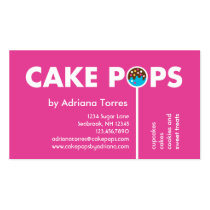 Modern Cake Pops Business Card business cards