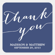 MODERN CALLIGRAPHY | WEDDING FAVOR LABELS SQUARE STICKERS