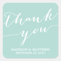 MODERN CALLIGRAPHY | WEDDING FAVOR LABELS SQUARE STICKERS