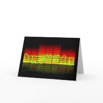 Modern Card With Graphic Equalizer - Graphic Equal