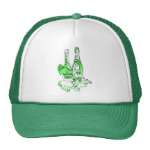 Modern Champagne Art Hats