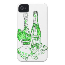 Modern Champagne Art iPhone 4 Cover