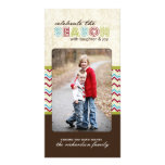 Modern Chevron Christmas Photo Cards (4x8)
