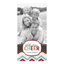 Modern Chevron Customizable Photo Card photo cards