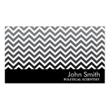 Modern Chevron Political Scientist Business Card