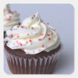 Modern Chocolate Cupcakes Sprinkle Frosting Sticker